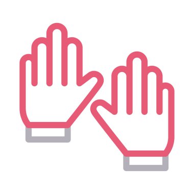 el vektörü renk çizgisi simgesi