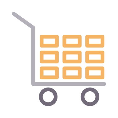 tuğla vektör renk çizgisi simgesini