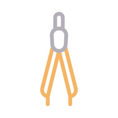 Yönlendirici vektör renk çizgisi simgesi