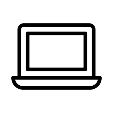 bilgisayar vektörü ince çizgi simgesi