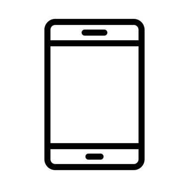 mobil vektör ince çizgi simgesi
