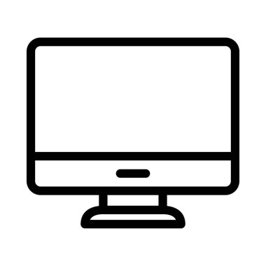 ekran vektörü ince çizgi simgesi