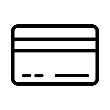 kredi vektörü ince çizgi simgesi