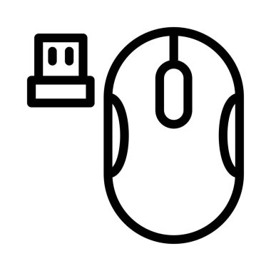 kablosuz vektör ince çizgi simgesi