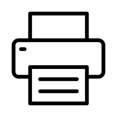 aygıt vektörü ince çizgi simgesi