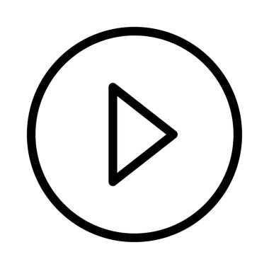 vektör ince çizgi simgesini çal