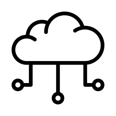 hesaplama vektörü ince çizgi simgesi