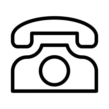 telefon vektörü ince çizgi simgesi