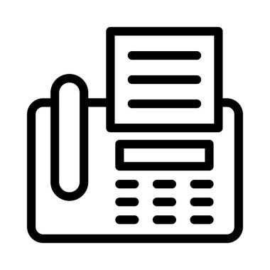 telefon vektörü ince çizgi simgesi