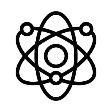 Bilim vektörü ince çizgi simgesi