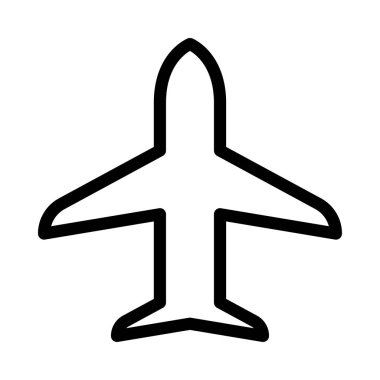 uç vektör ince çizgi simgesi