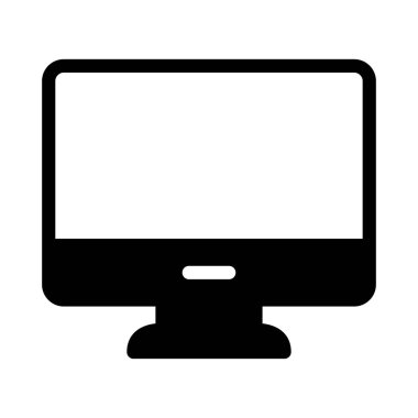 ekran vektörü düz simgesi