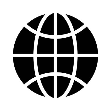 Web vektör simgesi düz simgesi