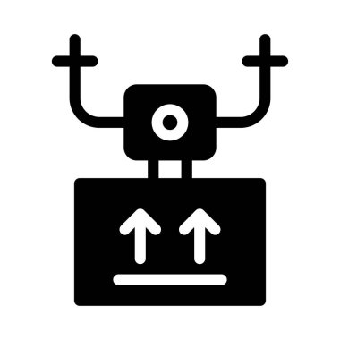 İHA vektör simgesi düz simge