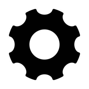 dişli vektör simgesi düz simge