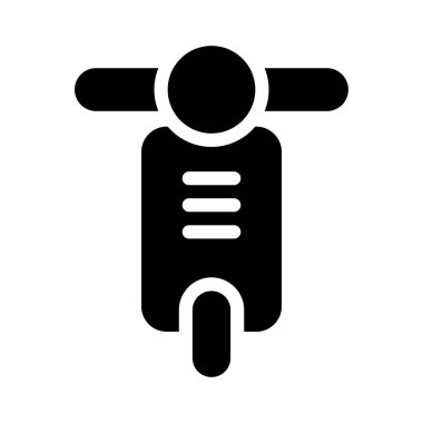 Motosiklet vektörü düz simgesi