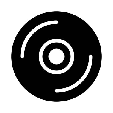 DVD vektör düz simgesi