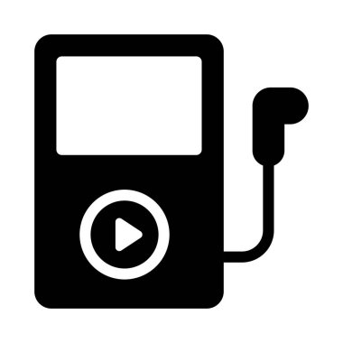 Kulaklık vektörü simgesi düz simgesi