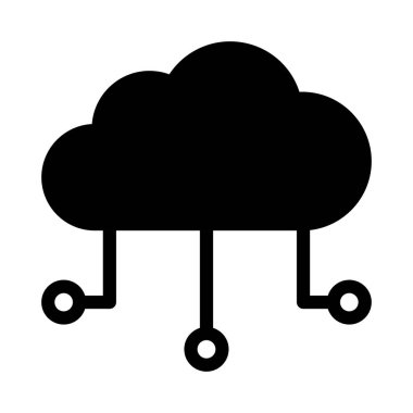 hesaplama vektörü glyph düz simgesi