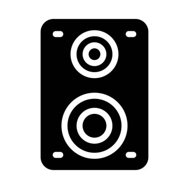 woofer vektör düz simge