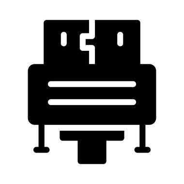 kablo vektörü düz simgesi