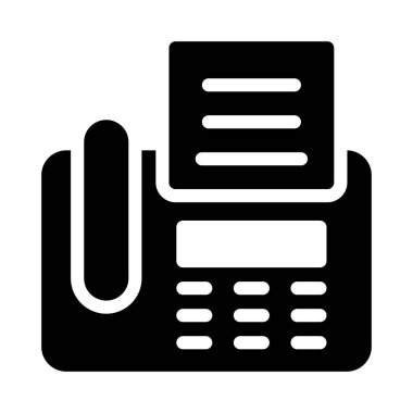 telefon vektörü glyph düz simgesi