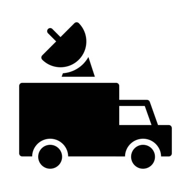 Van vektör düz simge