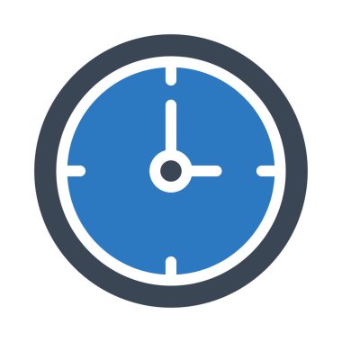 saat vektör renk simgesi