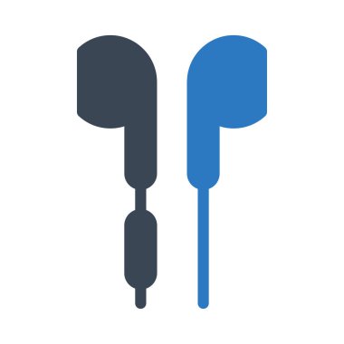 kulaklık vektörü renk simgesi