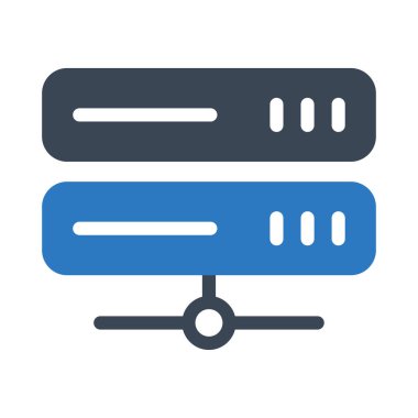 veritabanı vektör renk simgesi