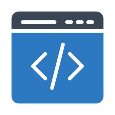 programlama vektörü renk simgesi