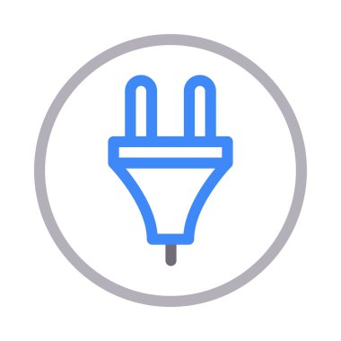 konnektör vektör renk çizgisi simgesi