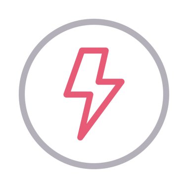 flaş vektör renk çizgisi simgesi