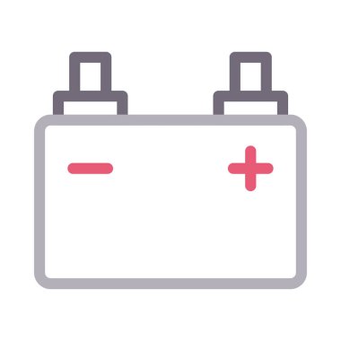 güç vektörü renk çizgisi simgesi