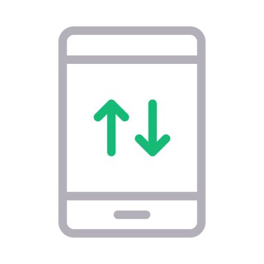 veri vektörü renk çizgisi simgesi