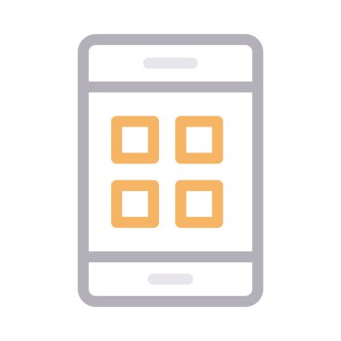 uygulamalar vektör renk çizgisi simgesi