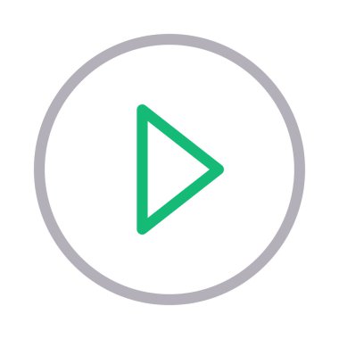 vektör renk çizgisi simgesini çal