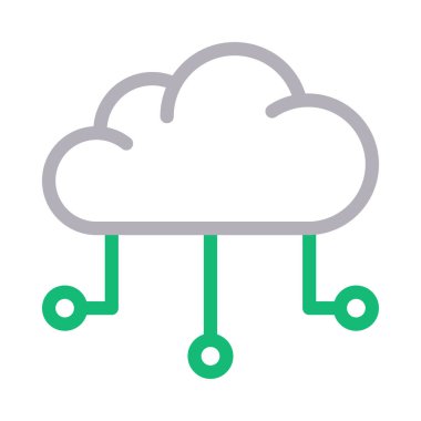 hesaplama vektörü renk çizgisi simgesi