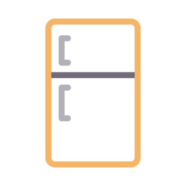 buzdolabı vektör renk çizgisi simgesi