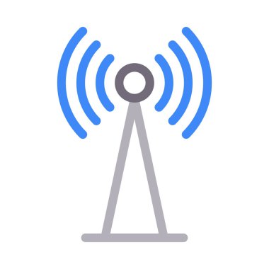 anten vektör renk çizgisi simgesi