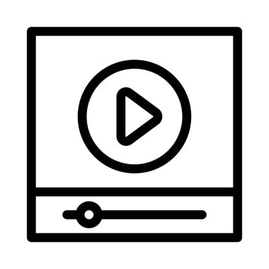 oyuncu vektörü ince çizgi simgesi