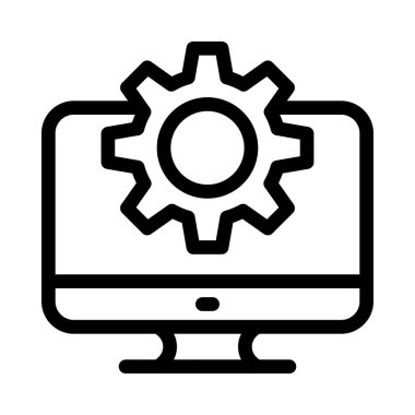 çevrimiçi vektör ince çizgi simgesi