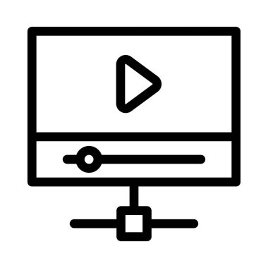 oyuncu vektörü ince çizgi simgesi