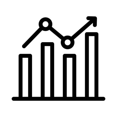 grafik vektörü ince çizgi simgesi