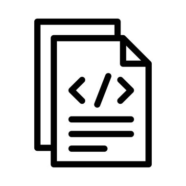 belge vektörü ince çizgi simgesi