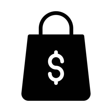 Dolar vektör sembolü düz simge