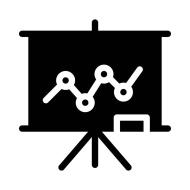 sunum vektörü düz simgesi