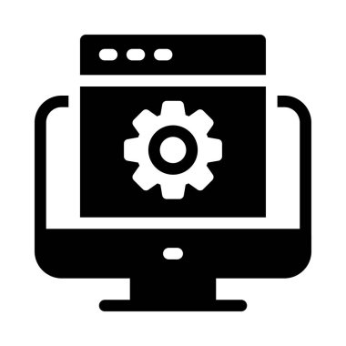 Pazarlama vektörü glyph düz simgesi