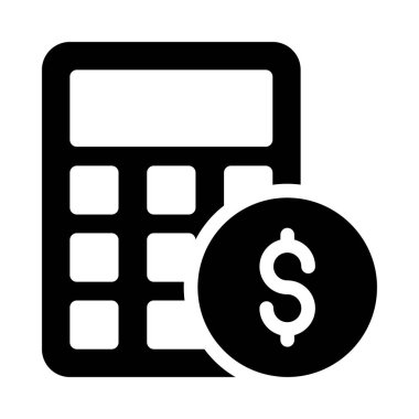 Dolar vektör sembolü düz simge