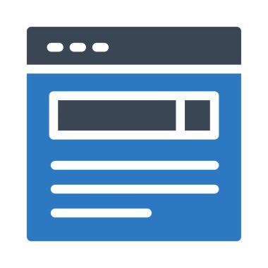 tarayıcı vektör renk simgesi